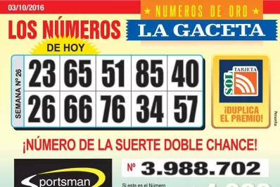 Los Números de Oro de LA GACETA
