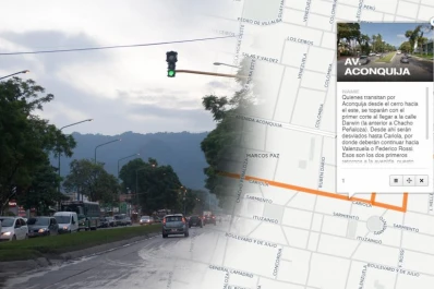 Mapa interactivo: estos son los desvíos por los cortes en la Aconquija