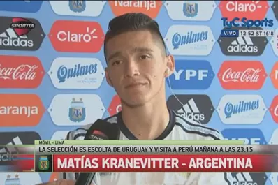 El tucumano más feliz: Kranevitter habló en la antesala a la presentación de la Selección en Perú