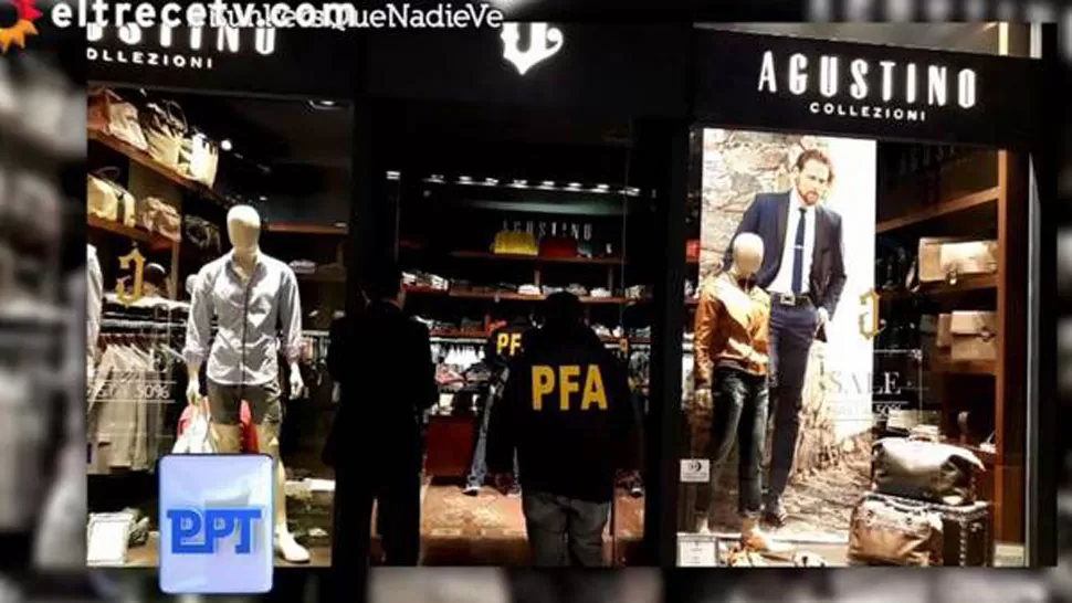 LAS IMÁGENES DE LOS ALLANAMIENTOS. Esta es una de las fotos que mostró Lanata. IMAGEN TOMADA DE CLARIN.COM