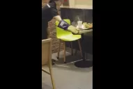 Video: el momento en que un Galaxy Note 7 explota en un restaurante