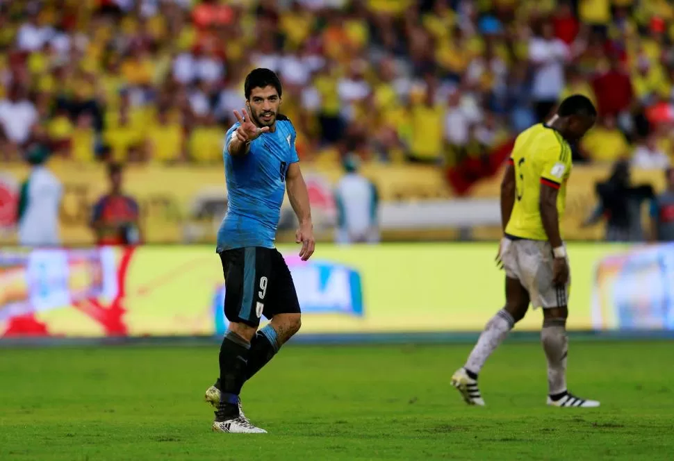 SÍ. Suárez alcanzó a Crespo como goleador histórico de las Eliminatorias con 19. reuters