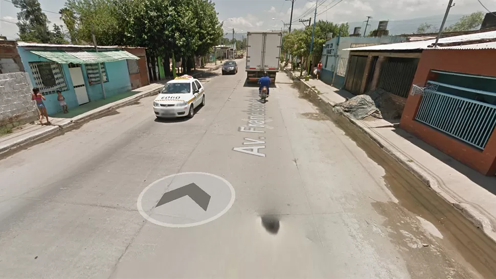 ATAQUE. El hecho ocurrió en la zona de avenida Francisco de Aguirre al 2.700. FOTO TOMADA DE GOOGLEMAPS. 