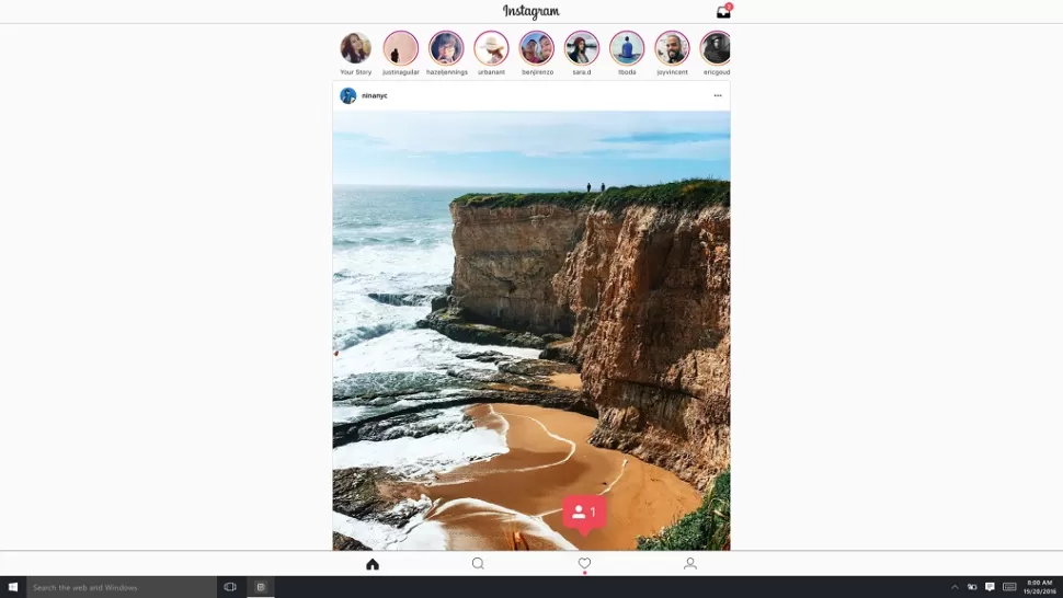 Instagram llega a Windows 10
