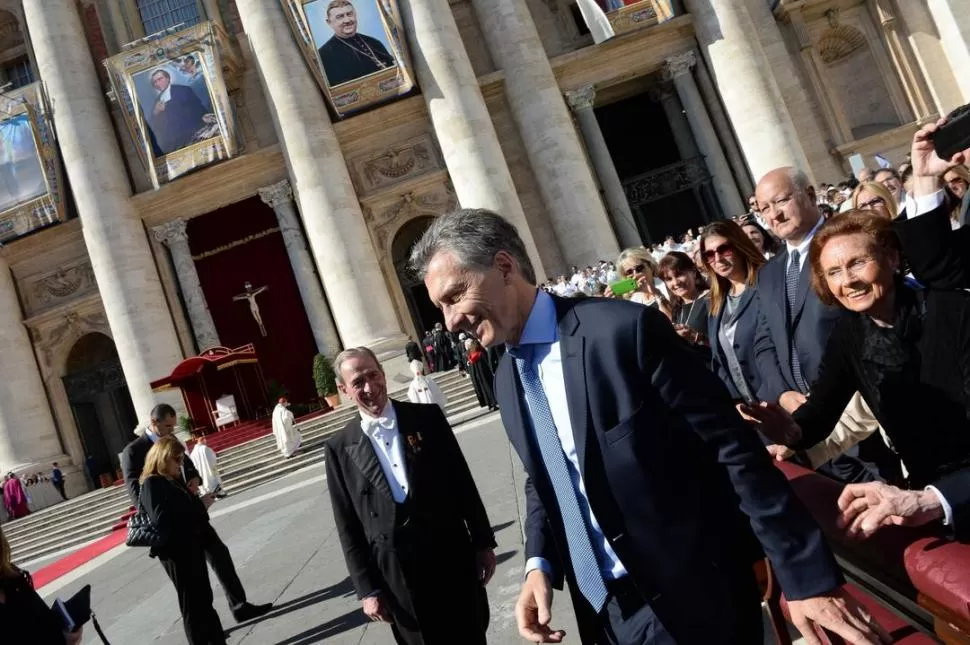 DE REGRESO. Macri estuvo en Roma el fin de semana y hoy llegará para retomar su agenda en Casa Rosada. dyn