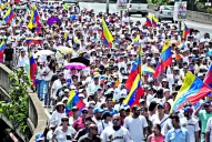Miles de venezolanos se movilizaron contra Maduro