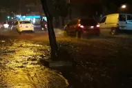 Aseguran que la basura desparramada causó las inundaciones en las calles del centro