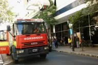 Video: por un principio de incendio se suspendió la atención al público en la Anses