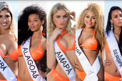 Más bizarro, imposible: las finalistas de Miss BumBum 2016 recrearon un cuadro de Da Vinci