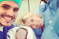 Mauro Icardi y Wanda Nara presentaron a Isabella, su segunda hija