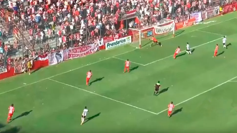 Video: el primer gol de All Boys llegó por un centro que sorprendió a Taborda