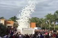 Video: hicieron una suelta de globos en el Día de los Fieles Difuntos