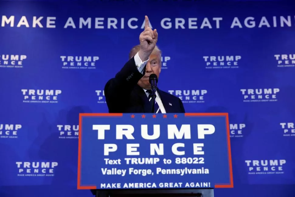 VA POR TODO. Trump se muestra confiado ante la posibilidad que llegue a ganar la Presidencia de EEUU. Reuters