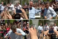 Macri, divertido: bailó y cantó un tema de Gilda