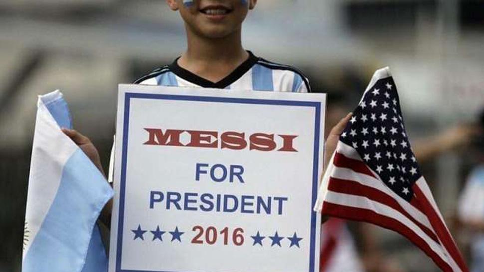 En Estados Unidos también votaron a Messi para presidente