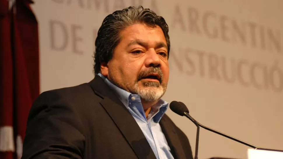 DECLARACIONES. Gerardo Martínez, titular del sindicato de trabajadores de la construcción. FOTO TOMADA DE LANACION.COM.AR