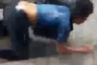 Quiso escapar del granizo y fue atropellado: salió caminando