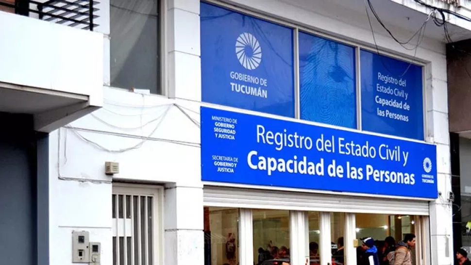 REGISTRO CIVIL. La repartición volverá a abrir sus puertas el viernes. FOTO TOMADA DE TUCUMANALAS7.COM