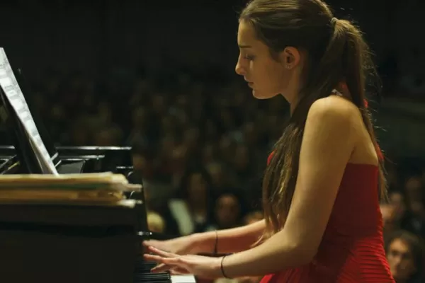 La vida frente al piano, en un filme