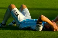 Menéndez se lesionó y generó preocupación en los hinchas de Atlético