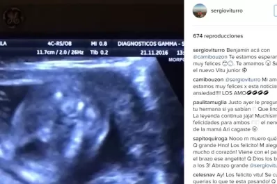 Nuevo Santo: Viturro será papá y subió un video de la ecografía a Instagram