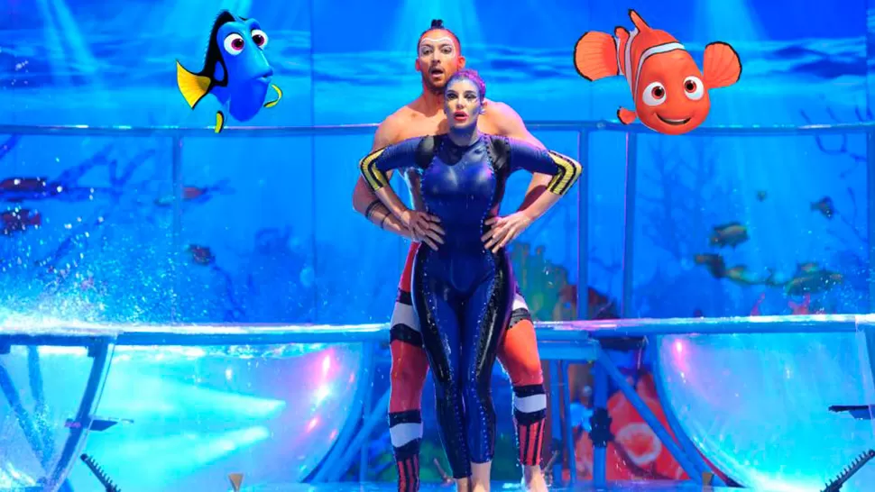 Charlotte Caniggia bailó como a Dory de Buscando a Nemo