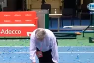 Video: Salatino cruzó de rodillas la cancha por el triunfo en la Davis