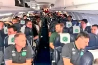 Las últimas imágenes del plantel de Chapecoense con el avión