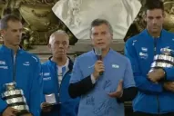 Macri recibió como héroes a los ganadores de la Copa Davis