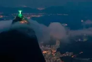El Cristo Redentor de Brasil se iluminó de verde en memoria de los jugadores de Chapecoense