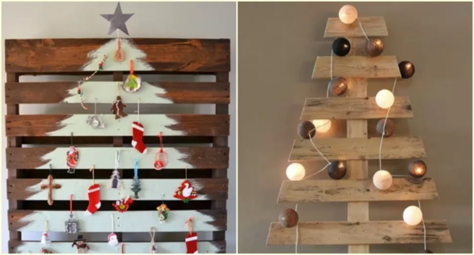 Árboles de Navidad originales que podés hacer en tu casa