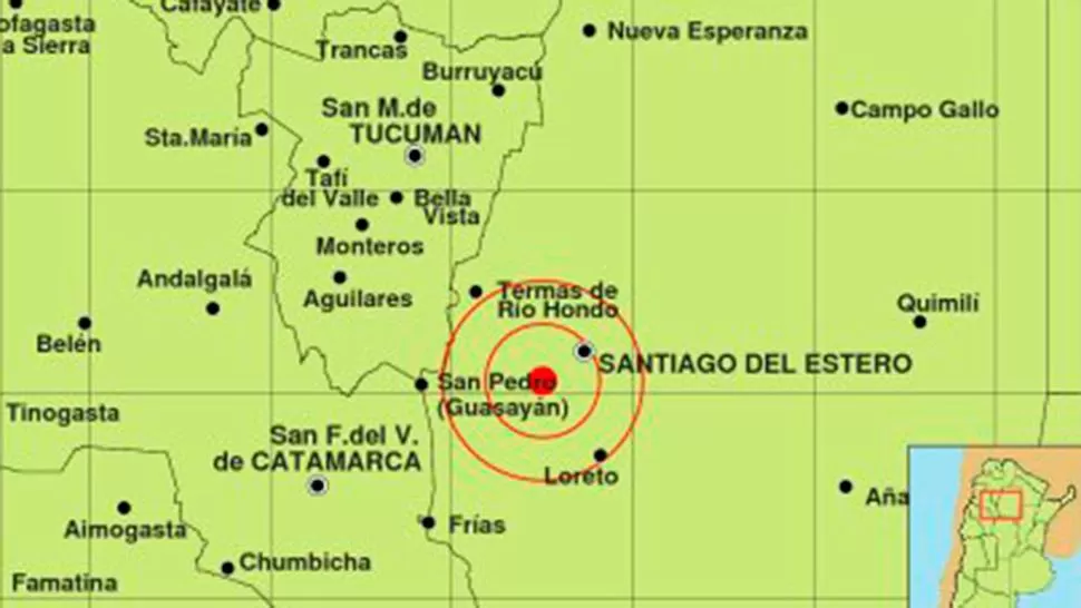 Santiago del Estero se despertó con un temblor de 4.5°