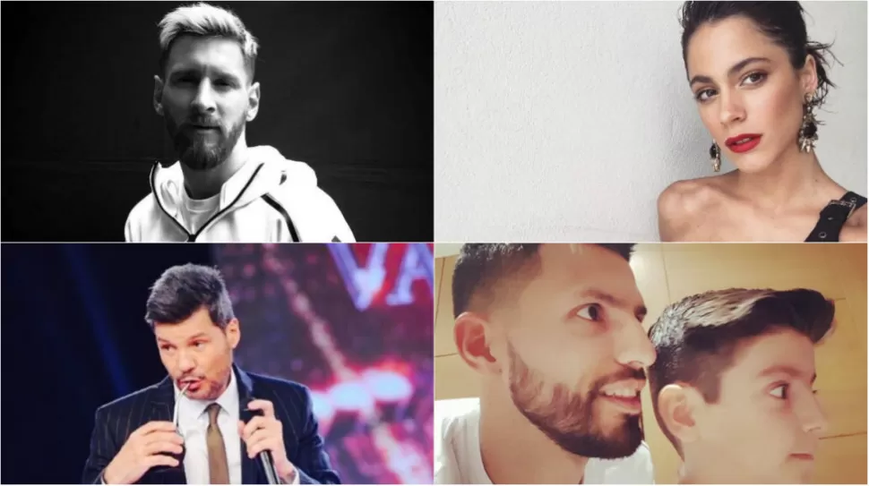 POPULARES. Messi, Tinelli, Agüero y Tini son algunos de los argentinos con más seguidores en Instagram.-