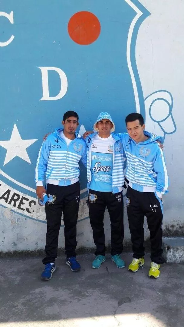OPTIMISMO. Gerardo Sosa, Ignacio López y Pablo Ledesma, de Deportivo.  