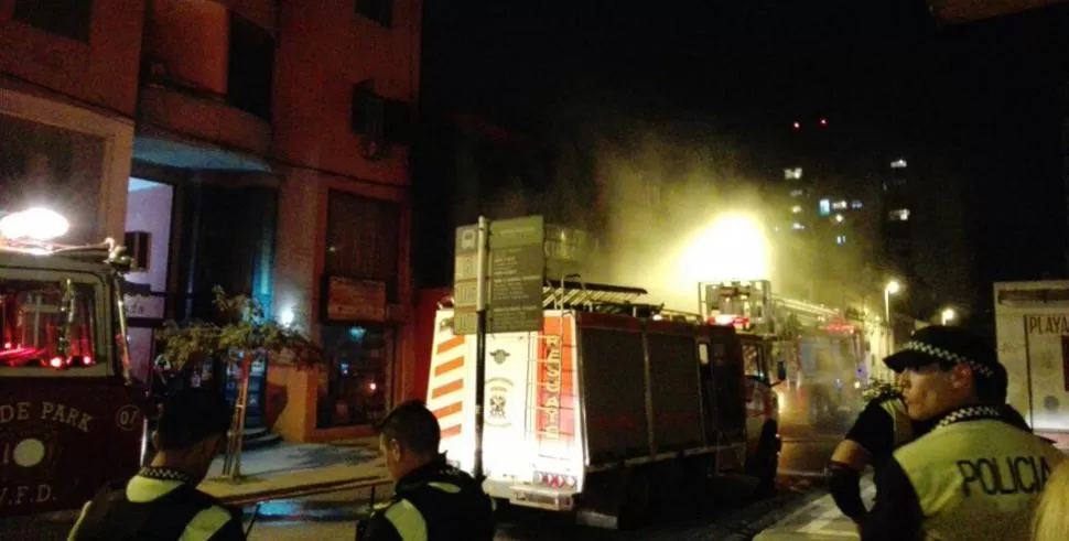 Un incendio generó temor en la calle Córdoba al 800