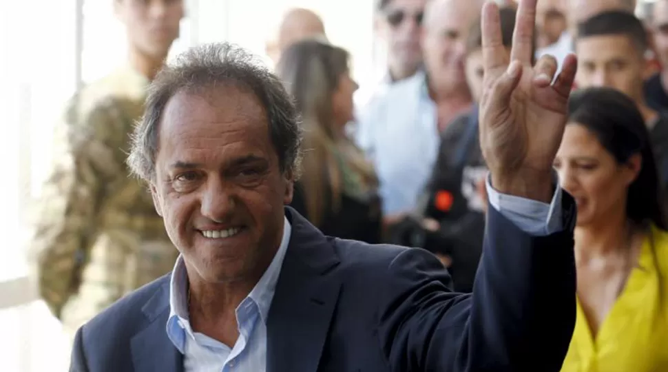 DURANTE LA CAMPAÑA. Scioli fue candidato a presidente en 2015. ARCHIVO.