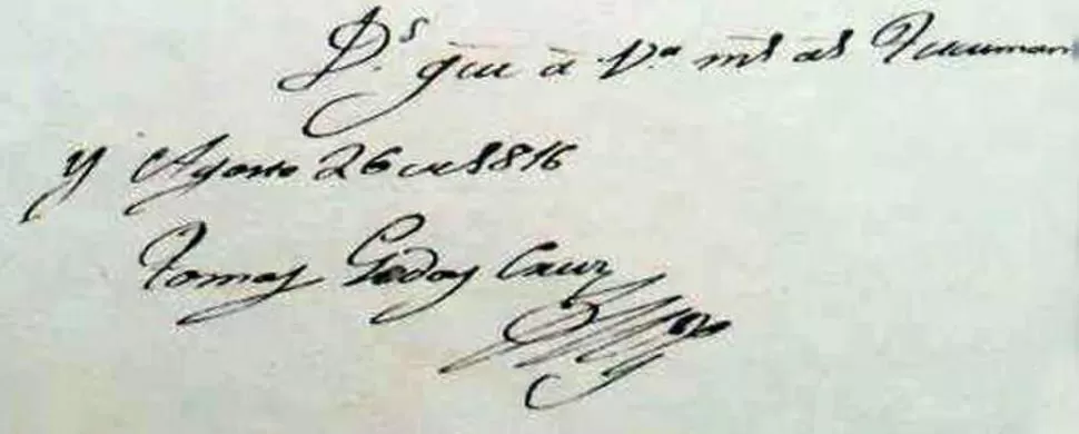 FIRMA DE GODOY CRUZ. Planteó si era posible dar una carta definitiva, o sólo una provisoria. 