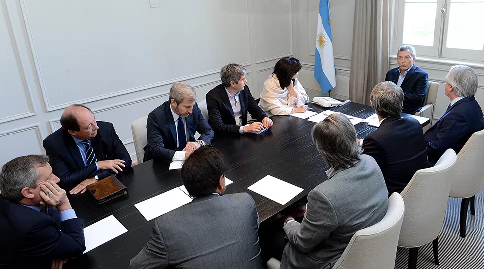 POR LA MAÑANA. Macri encabezó una reunión de coordinación de Gobierno en la Residencia de Olivos. FOTO TOMADA DE CASA ROSADA.GOB.AR. 