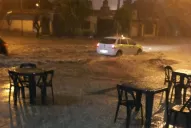 Imágenes de la tormenta: el agua cubrió muchas calles de la ciudad
