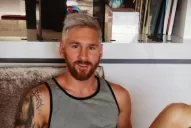 Messi dejó atrás el platinado y volvió a cambiar de look