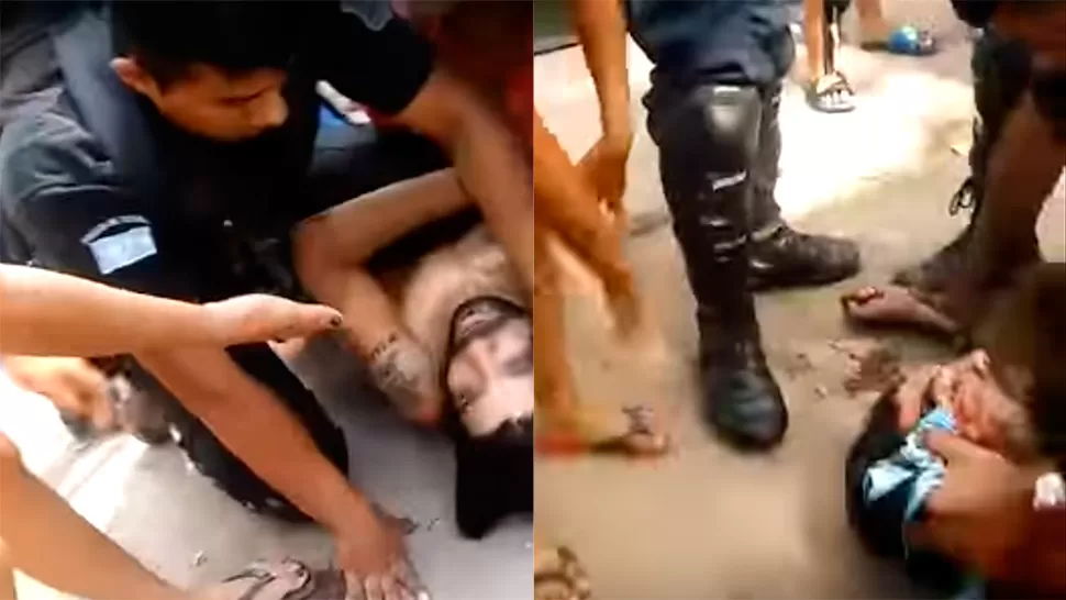Video: dura reacción popular contra un policía que le habría disparado en la cabeza a un presunto ladrón