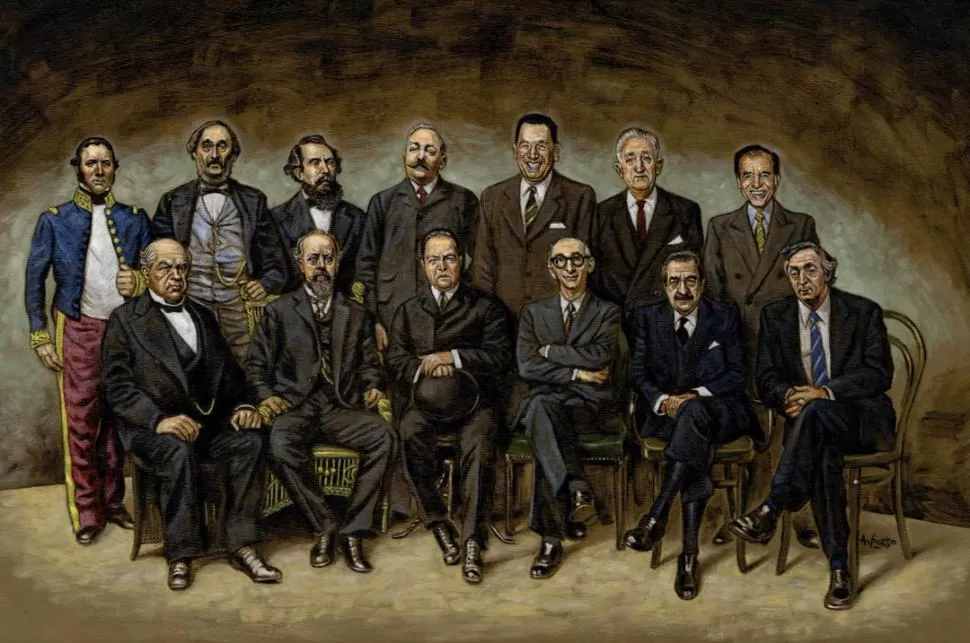 ARTE. Presidentes argentinos, en la pluma del dibujante Alfredo Sábat. Libro TUCUMÁN BICENTENARIO.-  
