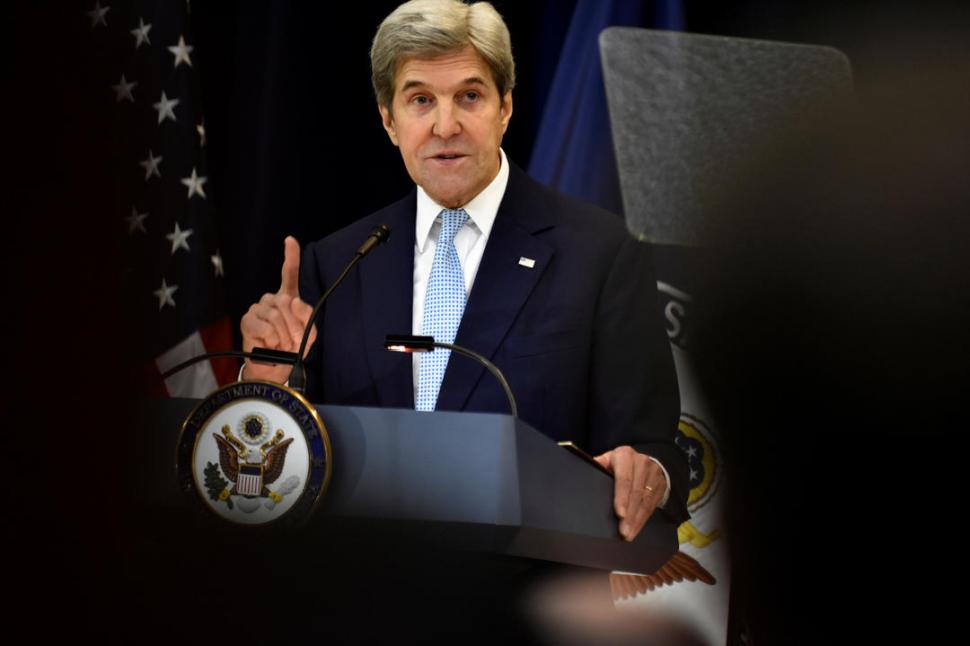 PLANTEO DEL SECRETARIO DE ESTADO. Kerry dijo que con liderazgos fuertes se puede sellar un acuerdo. reuters