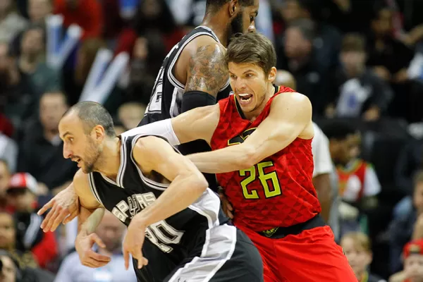 Los Spurs de Ginóbili perdieron en el suplementario con los Hawks