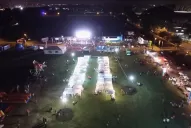 Video: así se ve el Fan Park de Tucumán desde un drone