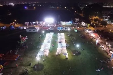 Video: así se ve el Fan Park de Tucumán desde un drone