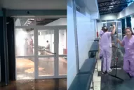 Video: el Centro de Salud se volvió a inundar luego de la tormenta