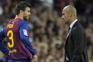 Para Guardiola, Piqué es el futuro presidente de Barcelona