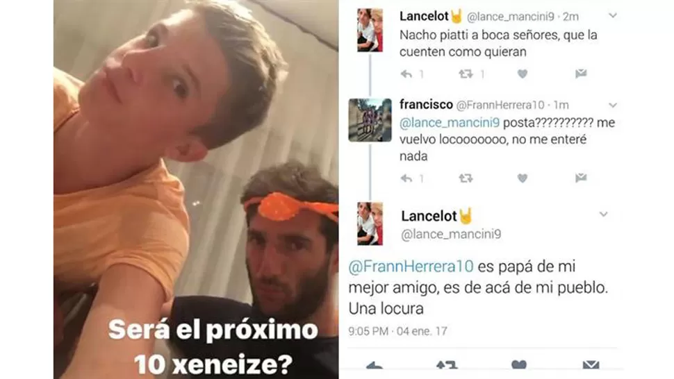 ¿Jugará en Boca?: el mensaje del hijo de Nacho Piatti en Instagram da esperanzas a los hinchas