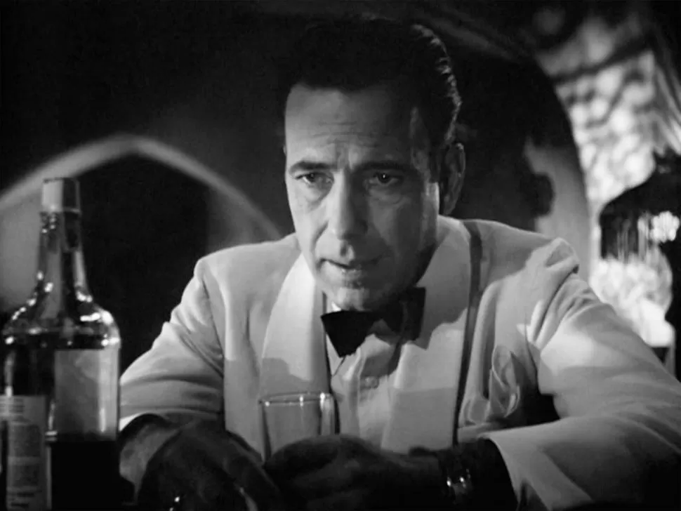 CARACTERIZACIÓN PERFECTA. Bogart pasó a la historia con “Casablanca”. 